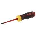 Bahco Interchangeable Insulated Screwdriver Set 7-Piece PH1 PH2 Slotted 0.4x2.5 mm to 1x5.5 mm 48-Tooth Ratchet Handle 808061