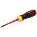 Bahco Interchangeable Insulated Screwdriver Set 7-Piece PH1 PH2 Slotted 0.4x2.5 mm to 1x5.5 mm 48-Tooth Ratchet Handle 808061