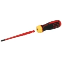 Bahco Interchangeable Insulated Screwdriver Set 7-Piece PH1 PH2 Slotted 0.4x2.5 mm to 1x5.5 mm 48-Tooth Ratchet Handle 808061