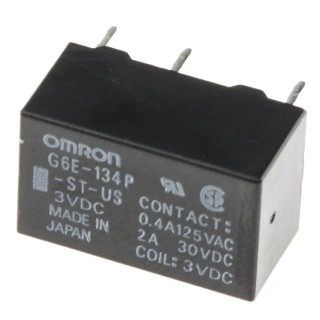 Omron PCB Power Relay 3V DC Coil 3A Switching Current SPDT G6E-134P-ST-US DC3