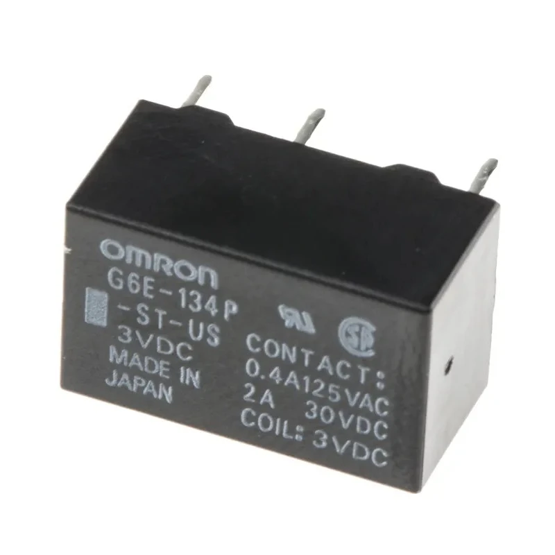 Omron PCB Power Relay 3V DC Coil 3A Switching Current SPDT G6E-134P-ST-US DC3