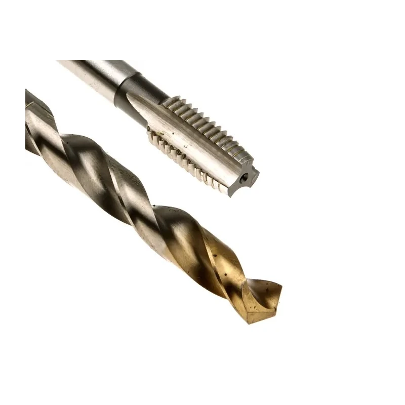 Dormer Tap & Drill Set M12 Thread Hand Tap, HSS Tin Coated, Straight Flute, 2 Pieces L000E500M12NO2XA002
