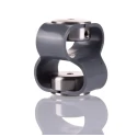 Huco 48 mm Diameter Coupler, 48 mm Length, Set Screw Style, 4 mm Bore A, 4 mm Bore B, 1.8 Nm Torque Rating 047.20.1818.RS
