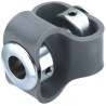 Huco Flexible Coupler, 54 mm Diameter, 56 mm Length, 10 mm Bore A, 12 mm Bore B, Steel, Set Screw Style 047.30.3535.RS