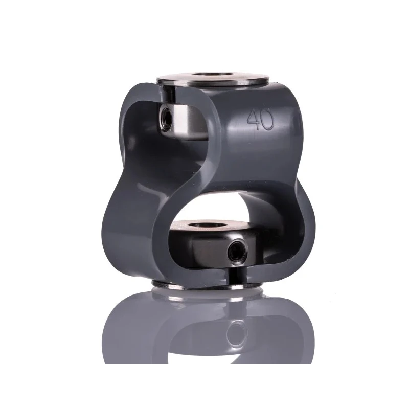 Huco 56 mm Diameter Steel Flexible Coupler, 56 mm Length, 10 mm Bore A & B, Set Screw Style, 047.40.3232.RS