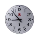 RS PRO White Radio Controlled Analogue Wall Clock 420 mm Diameter Plastic Case Silent Operation 811-1833