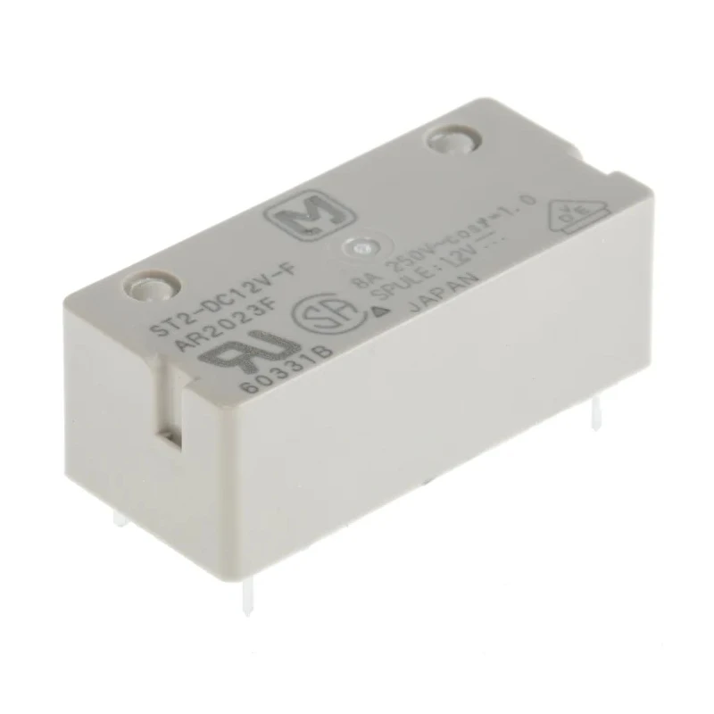 Panasonic PCB Power Relay 12V dc Coil 8A Switching Current DPST SP4-P Series ST2-DC12V-F
