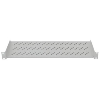 RS PRO Grey Cantilever Shelf 2U 25kg Load 483mm x 400mm Steel Electrostatic Powder Paint Finish 802-0282