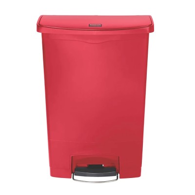 Rubbermaid Commercial Products Slim Jim 90L Red Pedal Polyethylene, Polypropylene Waste Bin 1883570