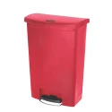 Rubbermaid Commercial Products Slim Jim 90L Red Pedal Polyethylene, Polypropylene Waste Bin 1883570
