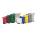 Rubbermaid Commercial Products Slim Jim 90L Red Pedal Polyethylene, Polypropylene Waste Bin 1883570
