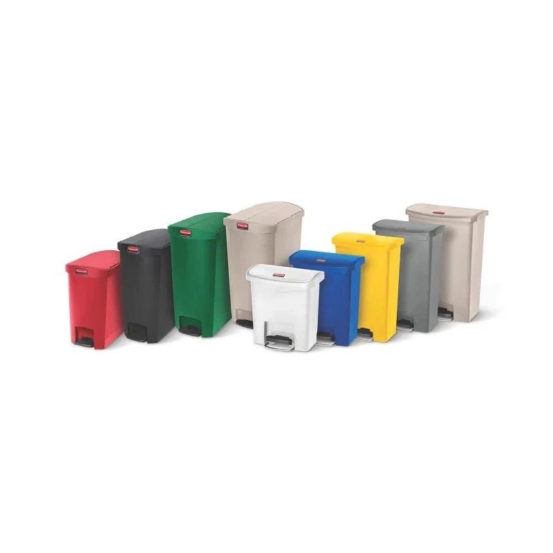 Rubbermaid Commercial Products Slim Jim 90L Red Pedal Polyethylene, Polypropylene Waste Bin 1883570