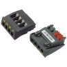 PR Electronics 5900 Series Black DIN Rail Terminal Block 2.5mm² 4-Level Screw 5913