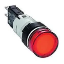Schneider Electric Panel Mount Red LED Pilot Light Harmony XB6 16 mm Cutout 120V AC IP65 XB6AV4GB