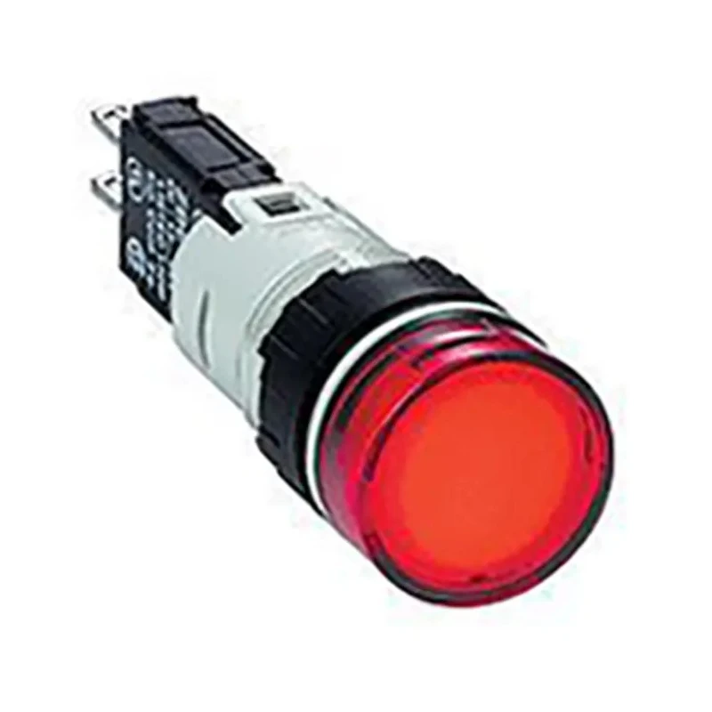 Schneider Electric Panel Mount Red LED Pilot Light Harmony XB6 16 mm Cutout 120V AC IP65 XB6AV4GB