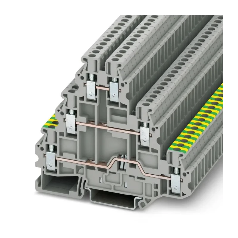 Phoenix Contact Multi Level Terminal Block UT 2.5-PE/L/L 3-Level, 2.5mm², Screw Termination, 19A Current, 500V 3214301