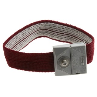SCS ESD Grounding Wrist Strap With 4 mm Stud 2204 Anti-Static, Elastic Nylon, Press Stud Termination