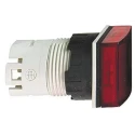 Schneider Electric Red Pilot Light Head, Square Shape, 16 mm Cutout, Panel Mount, IP65 Protection ZB6CV4