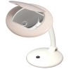 RS PRO LED Dual Magnifying Lamp with Table Lamp, 3dpt and 12dpt, 22W LED, 175 x 108 mm Lens, Model 808-7030