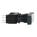 Schneider Electric Harmony XB6 Series Push Button Switch Spring Return Panel Mount 16 mm Cutout 1 NO White LED IP65 XB6DA11B
