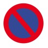 RS PRO Polyvinyl Chloride Self-Adhesive Prohibition Floor Sticker Red Blue 2mm Height 5mm Width 174-5995