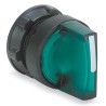 Schneider Electric Harmony Series 3 Position Illuminated Selector Switch Head, 22 mm Cutout, Green Handle, IP65 ZB5AK1733
