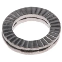Heico Stainless Steel Wedge Lock Washers M8, RoHS Compliant, Grade A4, 2.60mm Thickness H-HLS-8S