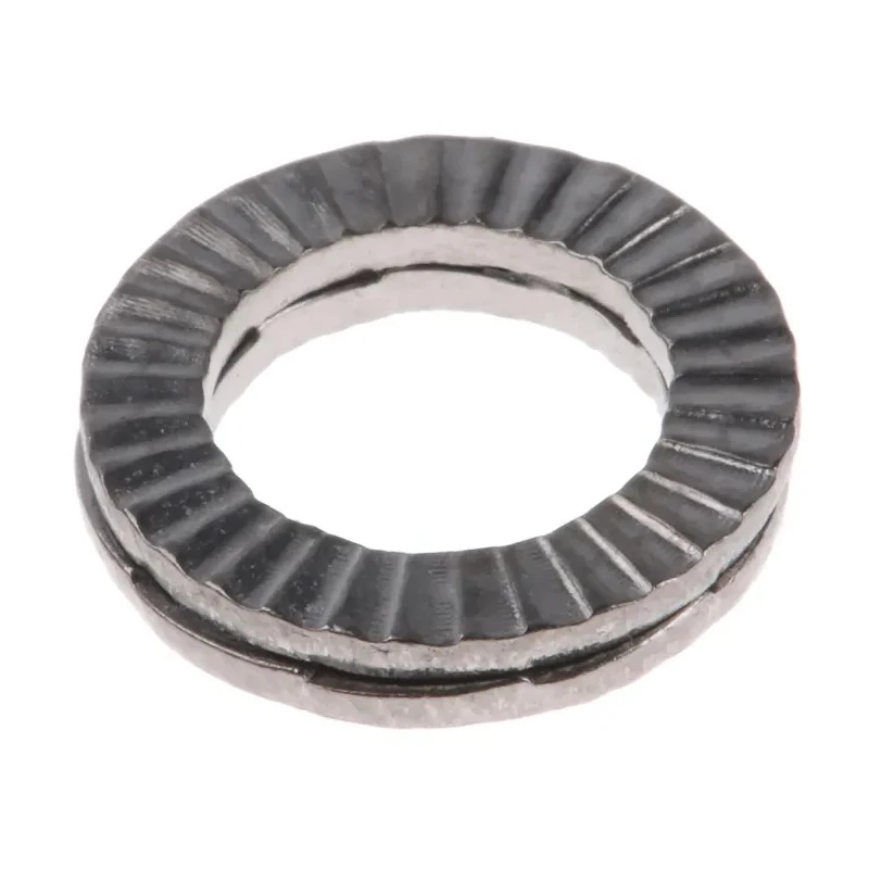 Heico Stainless Steel Wedge Lock Washers M8, RoHS Compliant, Grade A4, 2.60mm Thickness H-HLS-8S