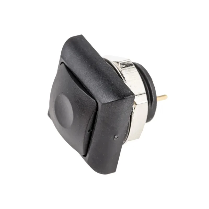 RS PRO Push Button Switch Momentary PCB Mount 13.6 mm Cutout SPST Black LED IP67 50V DC 32V AC 820-7559