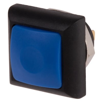 RS PRO Push Button Switch Momentary PCB Mount, 13.6 mm Cutout, SPST, Blue LED, IP67, 50V DC 125V AC 820-7580