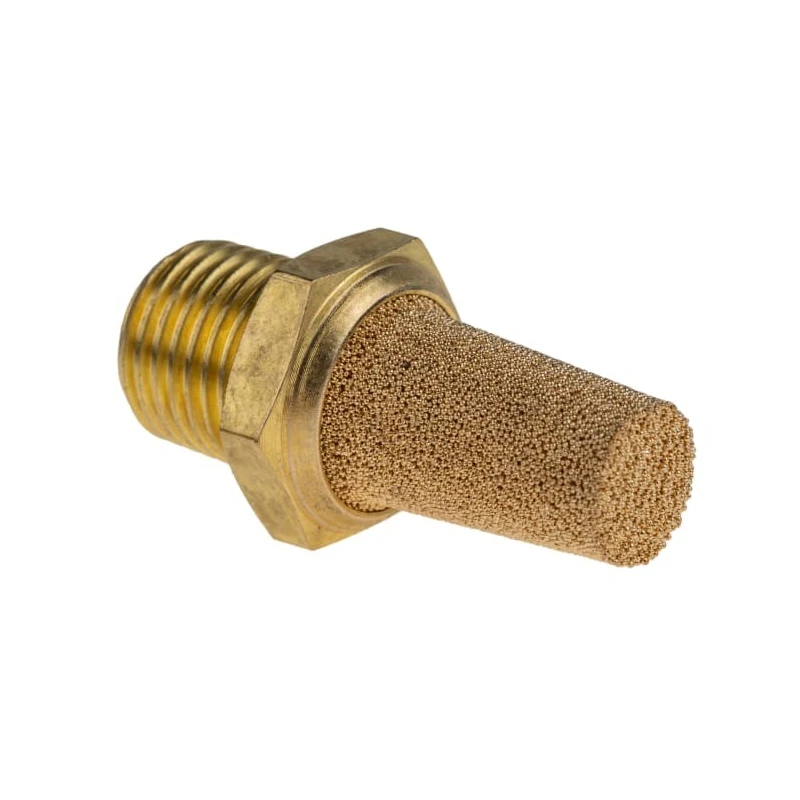 Norgren Brass Pneumatic Silencer Threaded R 10 bar 36mm Overall Length T40B2800