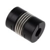 Ruland Flexible Coupler 25.4 mm Outer Diameter 10 mm Bore 33.3 mm Length Clamp Style Aluminium Hub Stainless MBC25-10-10-A