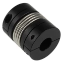 Ruland Flexible Coupler Clamp Style Aluminium Hub Stainless Steel Bellows 50.8 mm OD 20 mm Bore 58.7 mm Length MBC51-20-20-A