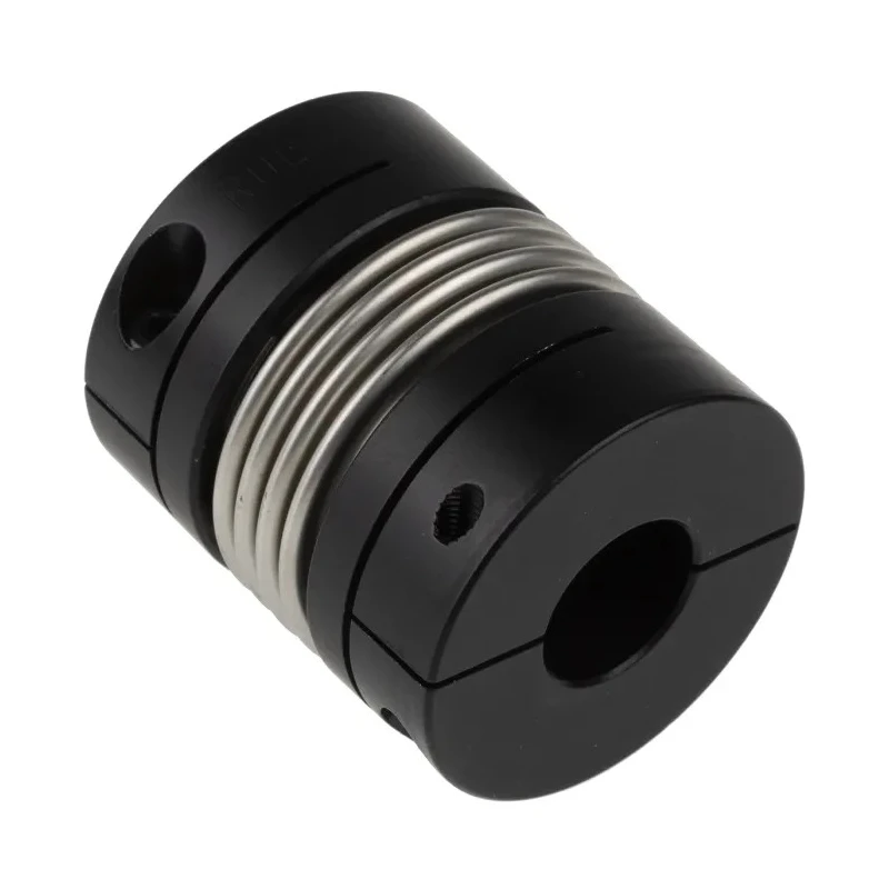 Ruland Flexible Coupler Clamp Style Aluminium Hub Stainless Steel Bellows 50.8 mm OD 20 mm Bore 58.7 mm Length MBC51-20-20-A