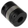Ruland Flexible Coupler Clamp Style Aluminium Hub Stainless Steel Bellows 50.8 mm OD 20 mm Bore 58.7 mm Length MBC51-20-20-A