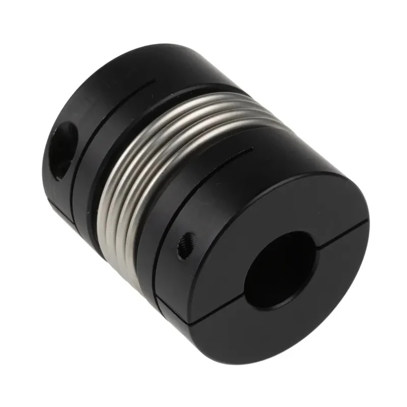 Ruland Flexible Coupler Clamp Style Aluminium Hub Stainless Steel Bellows 50.8 mm OD 20 mm Bore 58.7 mm Length MBC51-20-20-A