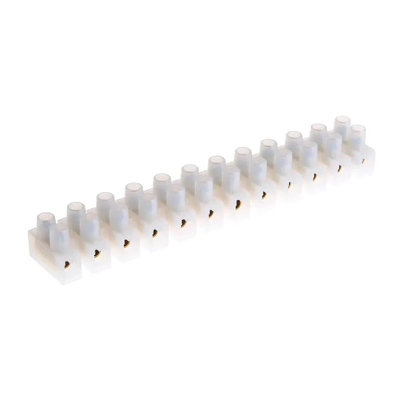 RS PRO Non-Fused Terminal Block, 12-Way, 10AWG Wire Size, 32A Current, Screw Mount, Polyamide Housing 813-3123