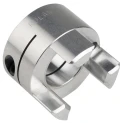Ruland Aluminium Zero Backlash Clamp Jaw Coupler 57.2 mm OD, Elastomer Element, 80 mm Length MJCC57-32-A
