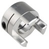 Ruland Aluminium Zero Backlash Clamp Jaw Coupler 57.2 mm OD, Elastomer Element, 80 mm Length MJCC57-32-A