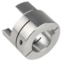 Ruland Aluminium Zero Backlash Clamp Jaw Coupler 57.2 mm OD, Elastomer Element, 80 mm Length MJCC57-32-A