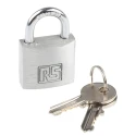 RS PRO Key Aluminium Safety Padlock, 5 mm Shackle Diameter, 27 mm Body Width 827-4417