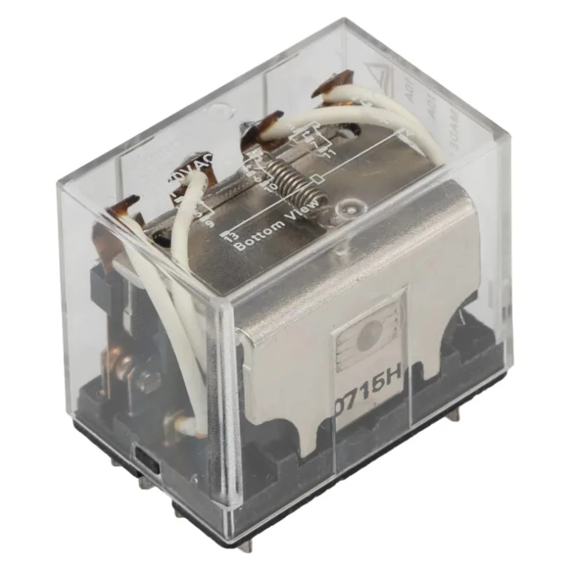 Omron 120V AC Coil Power Relay 10A Switching Current 4PDT PCB Pin Terminal LY4 120VAC