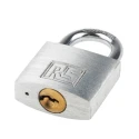 RS PRO Key Aluminium Safety Padlock, 5 mm Shackle Diameter, 27 mm Body Width 827-4417