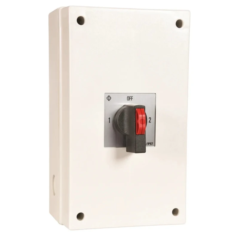 Kraus & Naimer 2-Pole Surface Isolator Switch IP66, IP67, 80A, 4 kW 