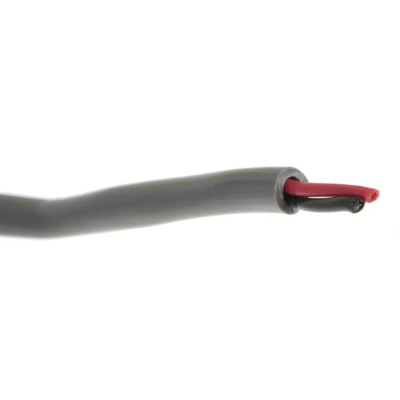 Alpha Wire Alpha Essentials Communication & Control Control Cable, 2 Cores, 0.35mm² 22 AWG, Unscreened, 30m, Grey 1172C SL005