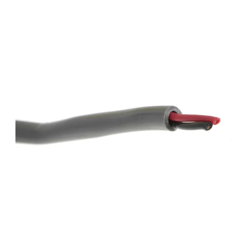 Alpha Wire Alpha Essentials Communication & Control Control Cable, 2 Cores, 0.35mm² 22 AWG, Unscreened, 30m, Grey 1172C SL005