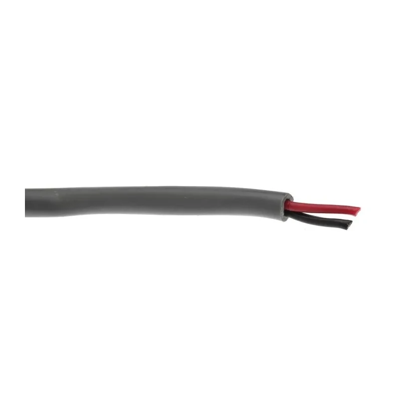 Alpha Wire Alpha Essentials Communication & Control Control Cable, 2 Cores, 0.35mm² 22 AWG, Unscreened, 30m, Grey 1172C SL005