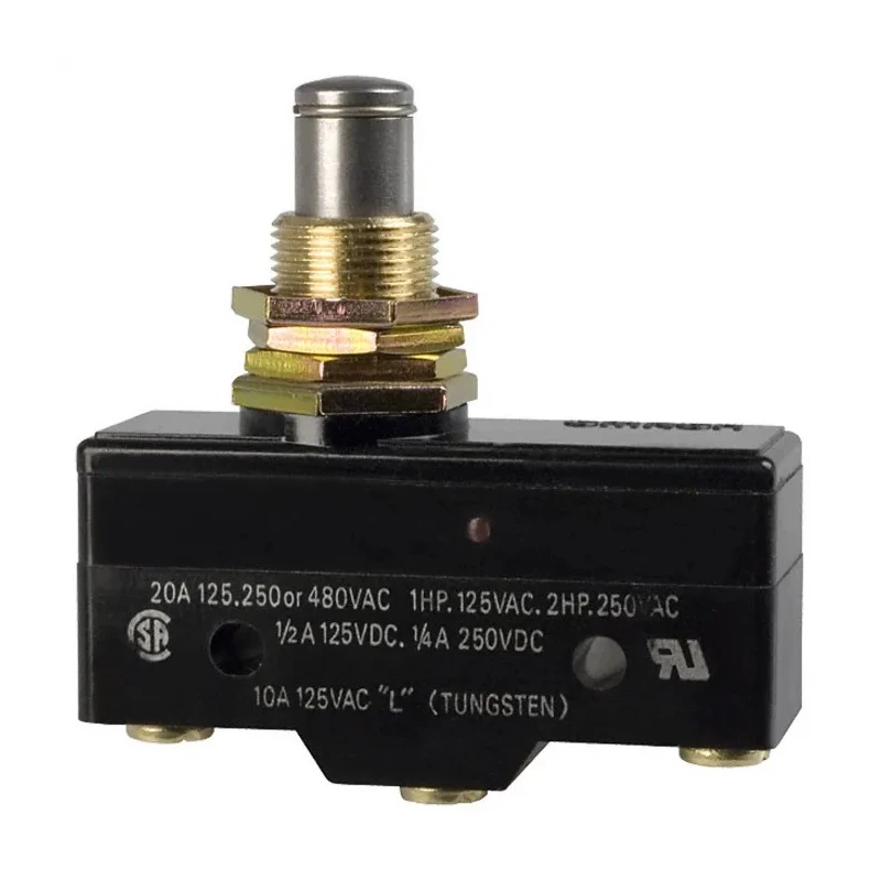 Omron A20 Series Plunger Limit Switch SPDT 500V 20A IP00 