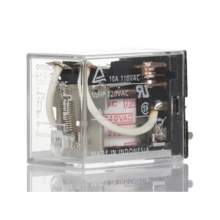 Omron Surface Power Relay 240V AC Coil 10A Switching Current DPDT LY2-0 220/240VAC