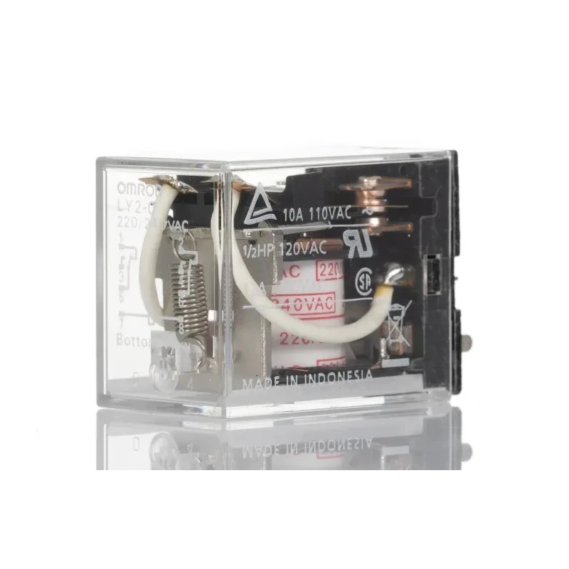 Omron Surface Power Relay 240V AC Coil 10A Switching Current DPDT LY2-0 220/240VAC